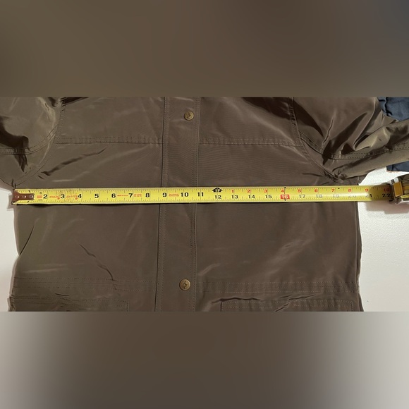 Women Abercrombie & Fitch fleece lined water & wind resistant army green coat L - Picture 7 of 12